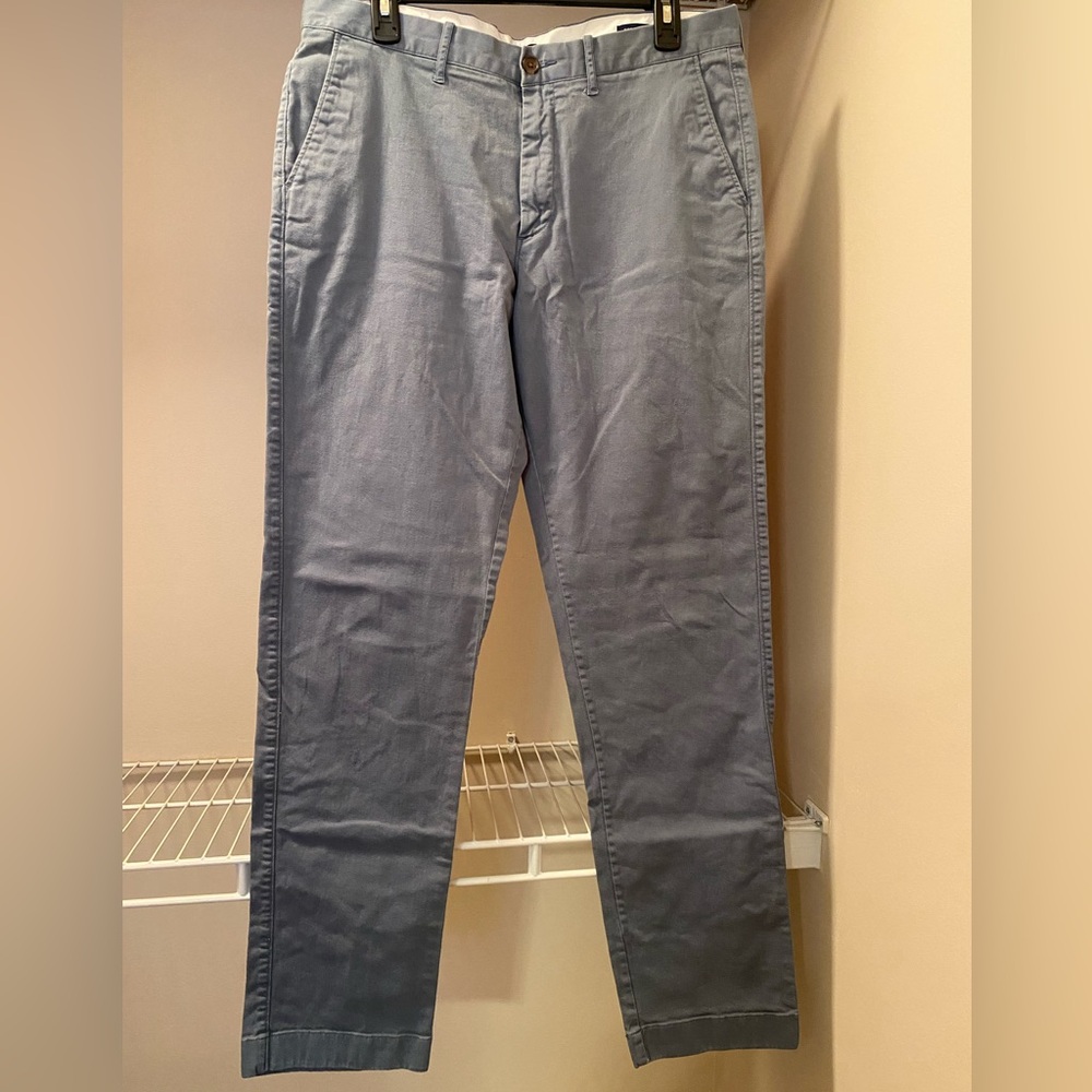 Men’s blue J. Crew Flex Straight chinos size 34 X 36